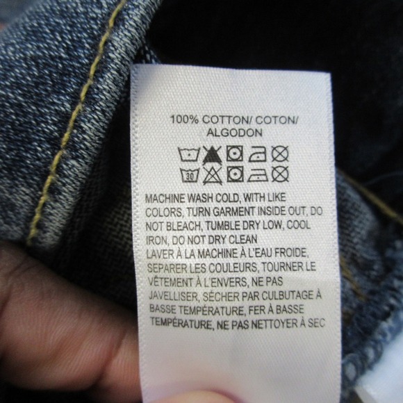 Lucky Brand 412 Athletic Slim Jeans Men 33x30 Blue Cotton Denim Distressed 710 - Picture 7 of 14